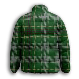 ScotsTee Shop Scottish Bryant Premium Tartan Collar Down Jacket Winter White Duck Down Plaid