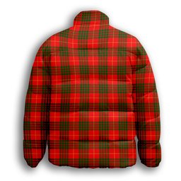 ScotsTee Shop Scottish Cameron Modern Premium Tartan Collar Down Jacket Winter White Duck Down Plaid