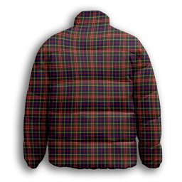 ScotsTee Shop Scottish Christie Premium Tartan Collar Down Jacket Winter White Duck Down Plaid