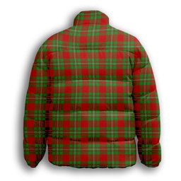 ScotsTee Shop Scottish Callander Premium Tartan Collar Down Jacket Winter White Duck Down Plaid
