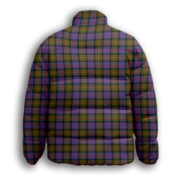 ScotsTee Shop Scottish Carnegie Ancient Premium Tartan Collar Down Jacket Winter White Duck Down Plaid