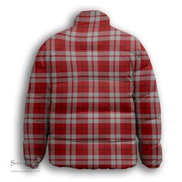 ScotsTee Shop Scottish Cameron Hose 2 Premium Tartan Collar Down Jacket Winter White Duck Down Plaid