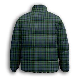 ScotsTee Shop Scottish Campbell of Argyll 1815 Ancient Premium Tartan Collar Down Jacket Winter White Duck Down Plaid
