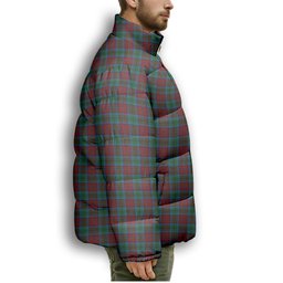 ScotsTee Shop Scottish Christie, Keith & Family Premium Tartan Collar Down Jacket Winter White Duck Down Plaid