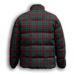 ScotsTee Shop Scottish Christie, Keith & Family Premium Tartan Collar Down Jacket Winter White Duck Down Plaid