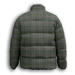 ScotsTee Shop Scottish Cape Breton Island Canada Premium Tartan Collar Down Jacket Winter White Duck Down Plaid
