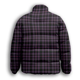 ScotsTee Shop Scottish Chapman Premium Tartan Collar Down Jacket Winter White Duck Down Plaid