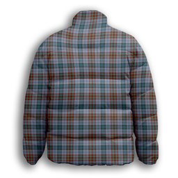 ScotsTee Shop Scottish Gayre Hunting Ancient Premium Tartan Collar Down Jacket Winter White Duck Down Plaid