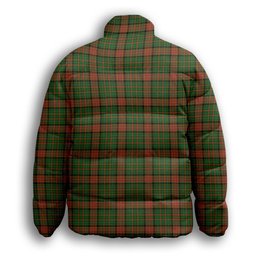 ScotsTee Shop Scottish Dalrymple of Castleton Premium Tartan Collar Down Jacket Winter White Duck Down Plaid