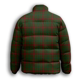 ScotsTee Shop Scottish Fulton Premium Tartan Collar Down Jacket Winter White Duck Down Plaid