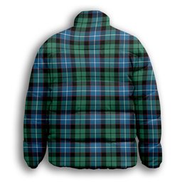 ScotsTee Shop Scottish Galbraith Ancient Premium Tartan Collar Down Jacket Winter White Duck Down Plaid