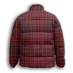 ScotsTee Shop Scottish Donald of Boisdale Modern Premium Tartan Collar Down Jacket Winter White Duck Down Plaid