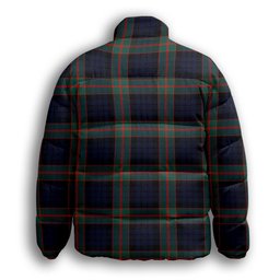 ScotsTee Shop Scottish Fletcher of Dunans Modern Premium Tartan Collar Down Jacket Winter White Duck Down Plaid