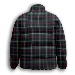 ScotsTee Shop Scottish Davidson Double Modern Premium Tartan Collar Down Jacket Winter White Duck Down Plaid