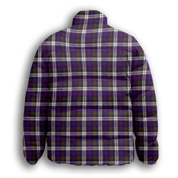 ScotsTee Shop Scottish Donald Dress Modern Premium Tartan Collar Down Jacket Winter White Duck Down Plaid