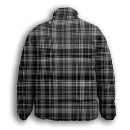 ScotsTee Shop Scottish Drummond Grey Clans Originaux Premium Tartan Collar Down Jacket Winter White Duck Down Plaid