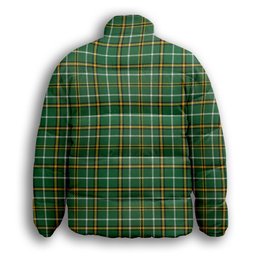 ScotsTee Shop Scottish Foster Hunting Ancient Premium Tartan Collar Down Jacket Winter White Duck Down Plaid