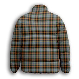 ScotsTee Shop Scottish Dundee 2003 Modern Clan Premium Tartan Collar Down Jacket Winter White Duck Down Plaid