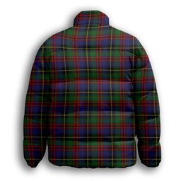 ScotsTee Shop Scottish Deas Premium Tartan Collar Down Jacket Winter White Duck Down Plaid