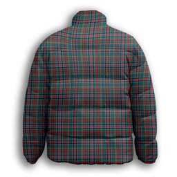 ScotsTee Shop Scottish Galbraith Old Modern Premium Tartan Collar Down Jacket Winter White Duck Down Plaid
