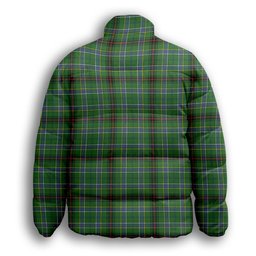 ScotsTee Shop Scottish Duncan of Sketraw Ancient Premium Tartan Collar Down Jacket Winter White Duck Down Plaid