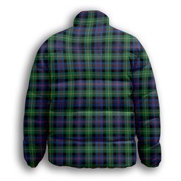 ScotsTee Shop Scottish Farquharson Ancient Premium Tartan Collar Down Jacket Winter White Duck Down Plaid