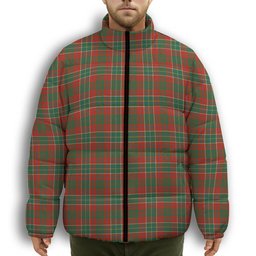 ScotsTee Shop Scottish Galbraith USA Ancient Premium Tartan Collar Down Jacket Winter White Duck Down Plaid