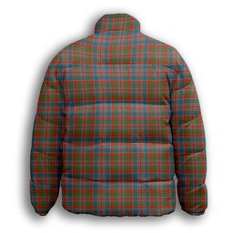 ScotsTee Shop Scottish Donald of Boisdale Ancient Premium Tartan Collar Down Jacket Winter White Duck Down Plaid