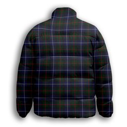 ScotsTee Shop Scottish Dalmeny 1 Premium Tartan Collar Down Jacket Winter White Duck Down Plaid