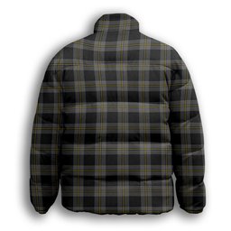 ScotsTee Shop Scottish Perry Ancient Premium Tartan Collar Down Jacket Winter White Duck Down Plaid