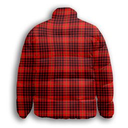 ScotsTee Shop Scottish MacIan SC Premium Tartan Collar Down Jacket Winter White Duck Down Plaid
