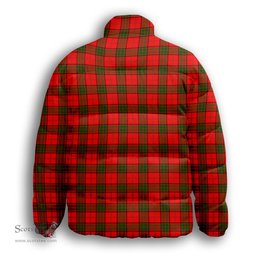 ScotsTee Shop Scottish Maxwell Modern Premium Tartan Collar Down Jacket Winter White Duck Down Plaid