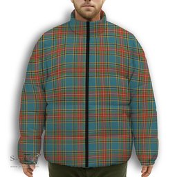 ScotsTee Shop Scottish McBeth Ancient Premium Tartan Collar Down Jacket Winter White Duck Down Plaid