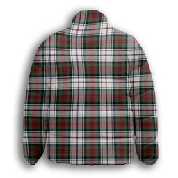 ScotsTee Shop Scottish MacDuff Dress Modern Premium Tartan Collar Down Jacket Winter White Duck Down Plaid