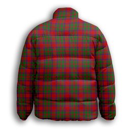 ScotsTee Shop Scottish MacKintosh Modern Premium Tartan Collar Down Jacket Winter White Duck Down Plaid