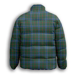 ScotsTee Shop Scottish Ogilvie (Ogilvy) Hunting Ancient Premium Tartan Collar Down Jacket Winter White Duck Down Plaid