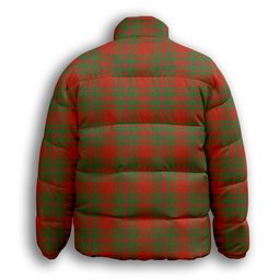 ScotsTee Shop Scottish McKintosh Red Ancient Premium Tartan Collar Down Jacket Winter White Duck Down Plaid