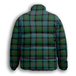 ScotsTee Shop Scottish MacCallum Ancient Premium Tartan Collar Down Jacket Winter White Duck Down Plaid