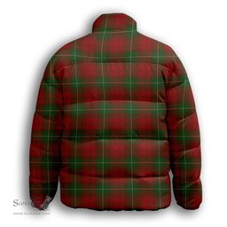 ScotsTee Shop Scottish Mauthe Unidentified Premium Tartan Collar Down Jacket Winter White Duck Down Plaid