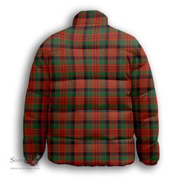 ScotsTee Shop Scottish MacNeacail Ancient Premium Tartan Collar Down Jacket Winter White Duck Down Plaid