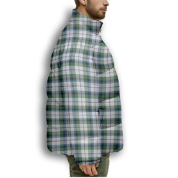 ScotsTee Shop Scottish McNaughton Dress Ancient Premium Tartan Collar Down Jacket Winter White Duck Down Plaid