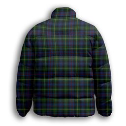 ScotsTee Shop Scottish MacLeod of Gesto 2 Premium Tartan Collar Down Jacket Winter White Duck Down Plaid