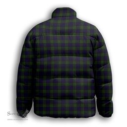 ScotsTee Shop Scottish Newman Premium Tartan Collar Down Jacket Winter White Duck Down Plaid