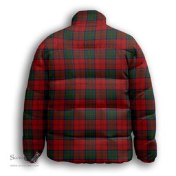ScotsTee Shop Scottish MacDuff 4 Premium Tartan Collar Down Jacket Winter White Duck Down Plaid