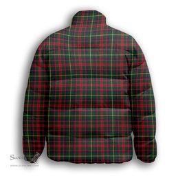 ScotsTee Shop Scottish MacKintosh Hunting Modern Premium Tartan Collar Down Jacket Winter White Duck Down Plaid