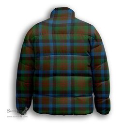 ScotsTee Shop Scottish Tennant 2 Premium Tartan Collar Down Jacket Winter White Duck Down Plaid