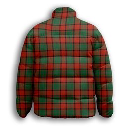 ScotsTee Shop Scottish MacPhail Ancient Premium Tartan Collar Down Jacket Winter White Duck Down Plaid