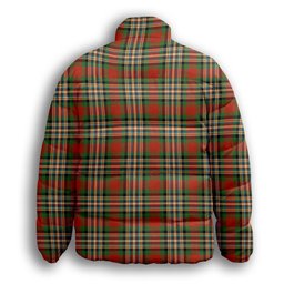 ScotsTee Shop Scottish McGill Ancient Premium Tartan Collar Down Jacket Winter White Duck Down Plaid