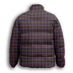 ScotsTee Shop Scottish Lysaght Premium Tartan Collar Down Jacket Winter White Duck Down Plaid
