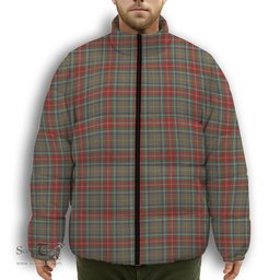 ScotsTee Shop Scottish Muirhead Hunting Modern Premium Tartan Collar Down Jacket Winter White Duck Down Plaid